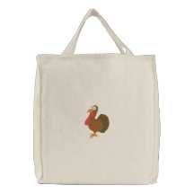 Embroidered Turkey Bag