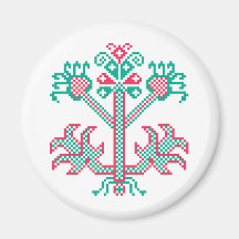 Embroidery design fridge magnets