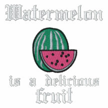 EMBROIDERY- WATERMELON IS A DELICIOUS FRUIT POLO