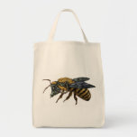 emek_bee_single tote bags