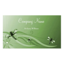 Emerald Dragonflies Business Card