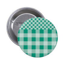 Emerald Green Gingham pattern Pins