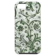 Emerald Green Print iPhone 5 Case