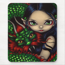"Emerald Guardian" Mousepad