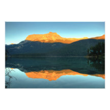 Emerald Lake Sunset, Yoho National Park Art Photo
