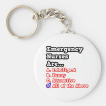 Emergency Nurse Quiz...Joke Key Chain