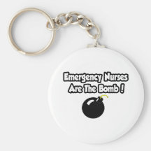 Emergency Nurses Are The Bomb! Keychain