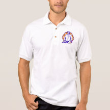 Emergency Worker With Angle Grinder Tool Retro Polo T-shirts