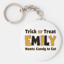 Emily Trick or Treat Keychains
