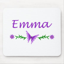 Emma (Purple Butterfly) Mousemat
