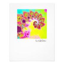 Emma's Garden V · Fractal Art · Monsoon Personalized Invitation
