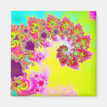 Emma's Garden V · Fractal Art · Monsoon Refrigerator Magnet