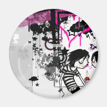 Emo__Cup Fridge Magnet