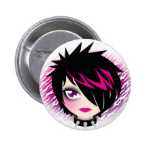 Emo Cutie Button