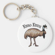 Emo Emu Key Chains