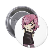 Emo Fairy Pinback Buttons