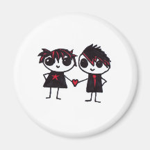 Emo in love magnets