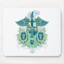 Emo Music Skull Mouse Pads