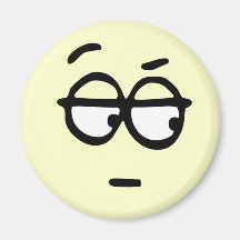 Emoticon Customisable Background Magnet