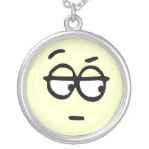 Emoticon Customisable Background Necklace
