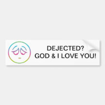 Emoticon "Dejected" Bumper Stickers