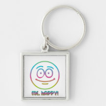 Emoticon "Me, Happy!" Key Chains