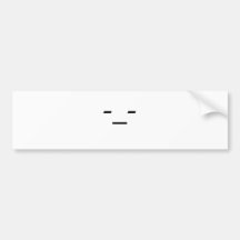 Emoticon: Not Amused Bumper Stickers