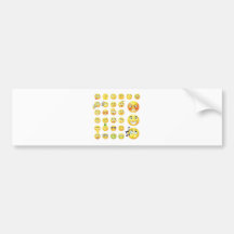 Emoticons Bumper Stickers