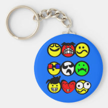 Emotions Faces Keychains