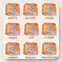EMOTIONS - LILAC DRINK COASTERS