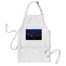 Empire State Building all in Blue, NYC Skyline Apron