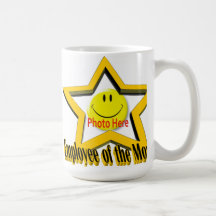 Employee of the Month Star & Photo Mug