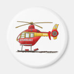 EMS EMT Rescue Medical Helicopter Ambulance Fridge Magnets
