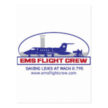 EMS Flight Crew Jet Post Cards