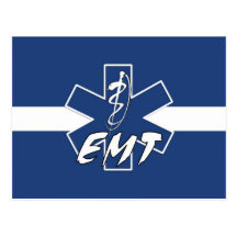 EMT Active Star of Life Post Card