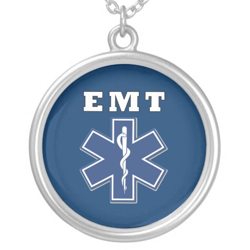 EMT Blue Star of Life Necklace