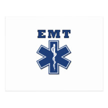 EMT Blue Star of Life Post Cards