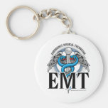 EMT Caduceus Blue Key Chain