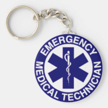EMT Emergency Medical Technician Keychain
