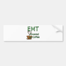 EMT Powered by Coffee Bumper Sticker
