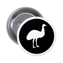 Emu Pinback Buttons