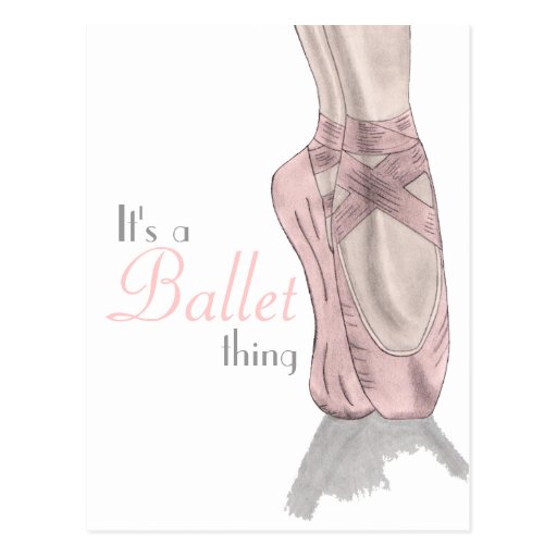 En pointe Postcard