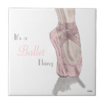 En pointe tile