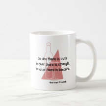En Vino Veritas -retro Mugs