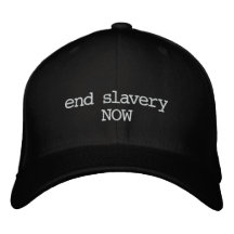 end slavery NOW Embroidered Baseball Caps