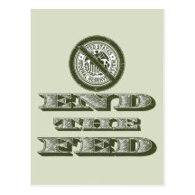 End the Fed Federal Reserve Libertarian Postcard