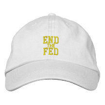 END THE FED-Ladies Cap Embroidered Hat