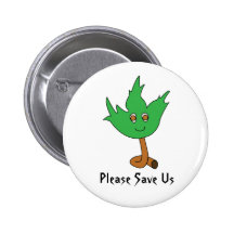 Endangered Pinback Buttons