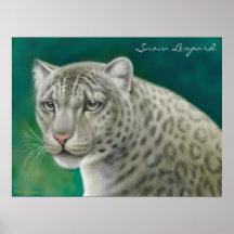 Endangered Snow Leopard Print