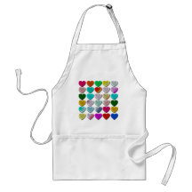 Endless Hearts for Valentines Day Apron